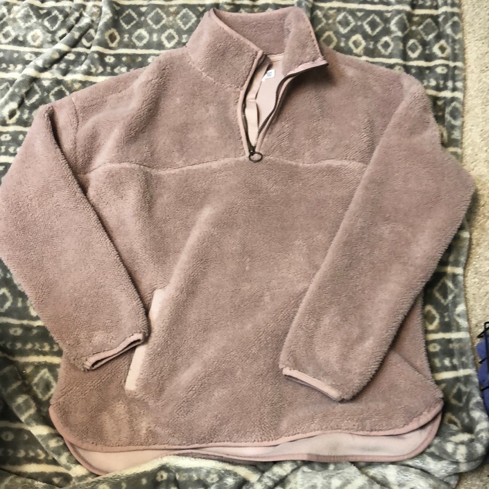 Brand is Time and Tru. Size is Small. And it was made in Jordan.
